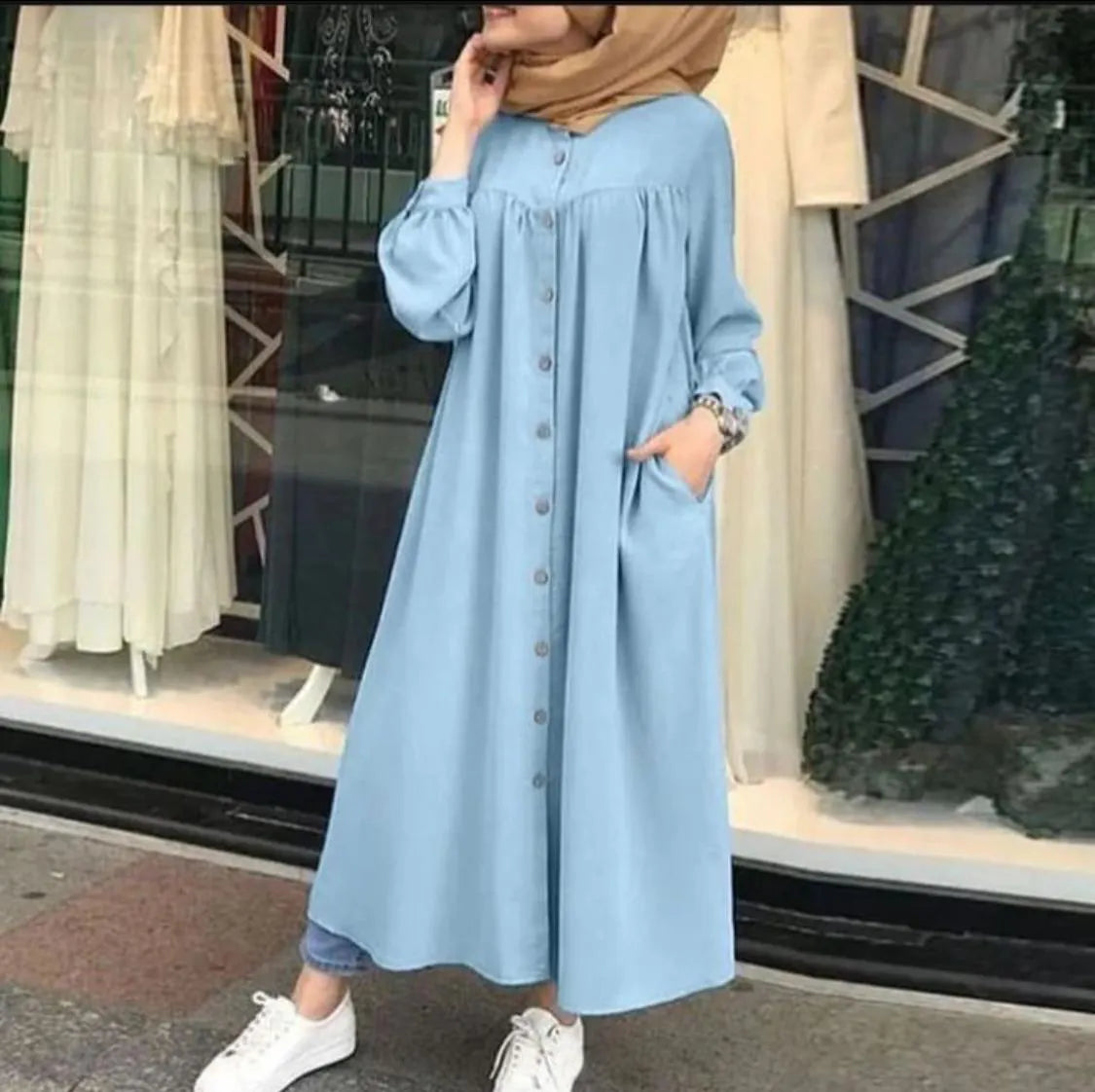 Abaya With Double Pockets